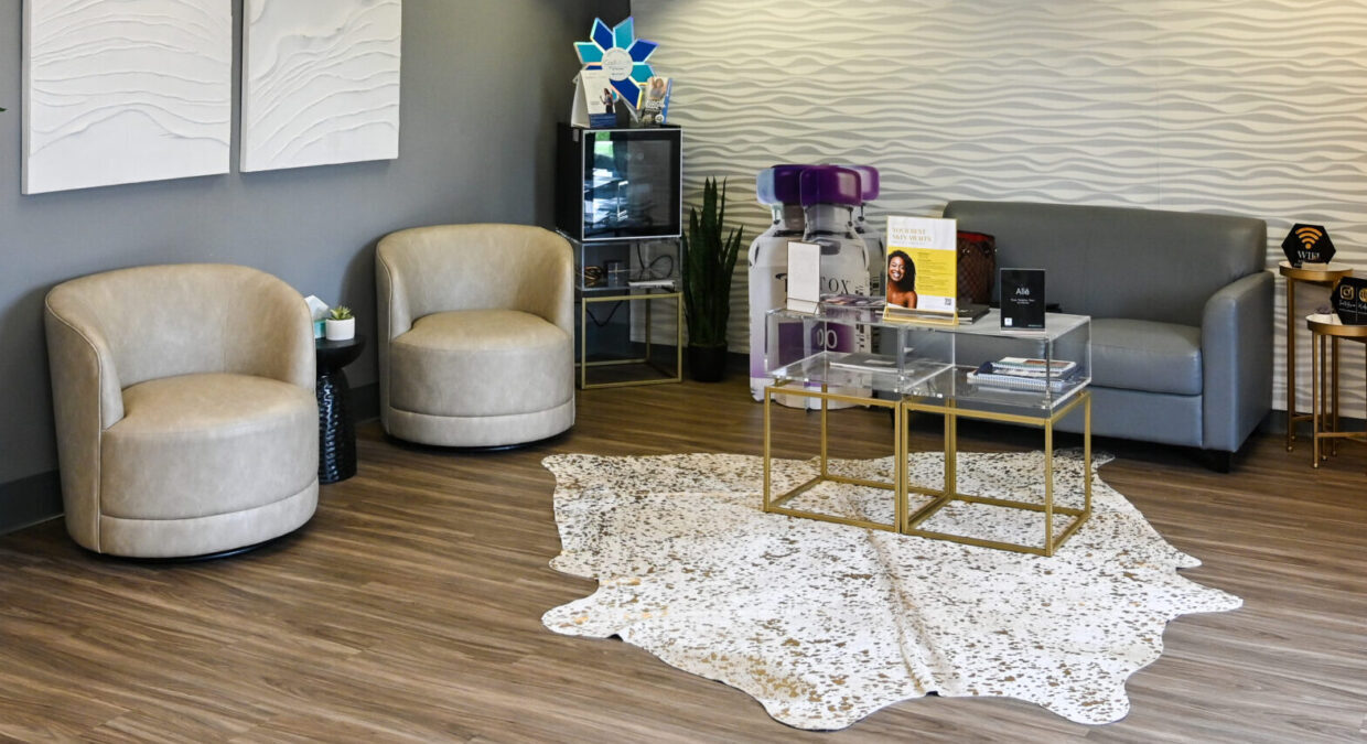 Modern and clean derm office