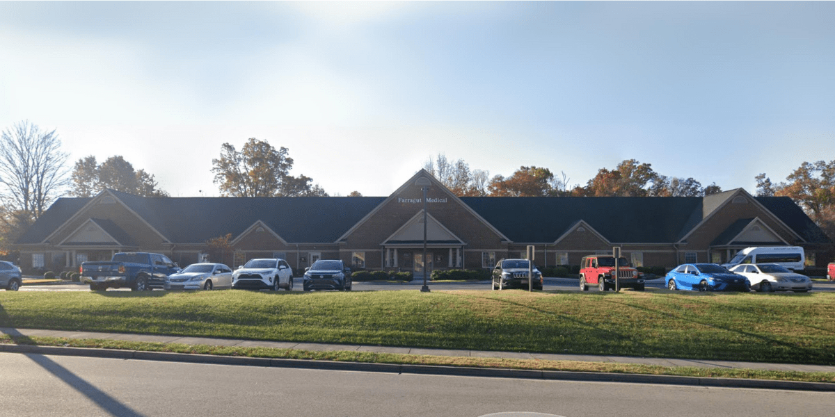 The exterior of Meridiem Farragut