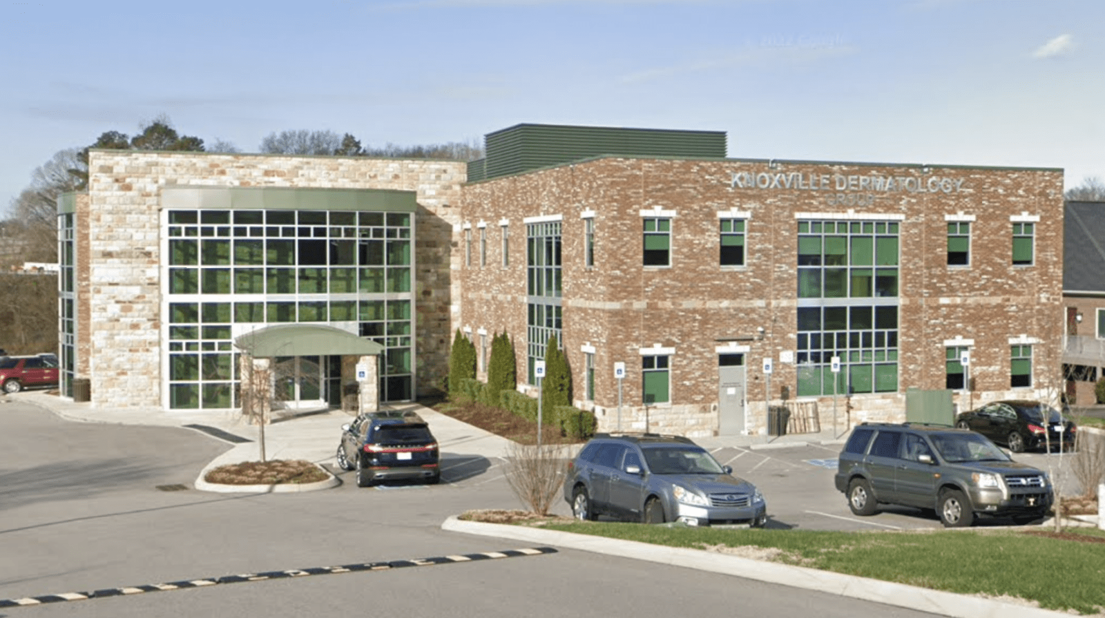 The exterior of the Meridiem Knoxville office